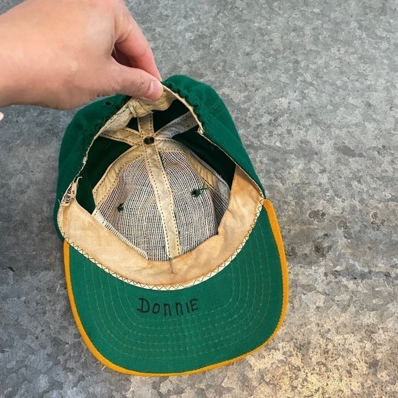 Vintage New Era Oakland A's Athletics Fitted Hat Cap 60s USA 6 1/2, 6 5/8, 6 3/4 - Picture 9 of 11